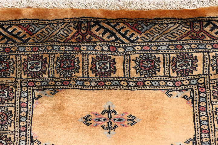 White Pakistani Butterfly Rug 2'7" x 10'4" Hand-Knotted view