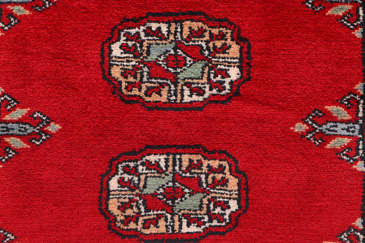 Red Bokhara 2'  5" x 9'  7" - No. QA49926