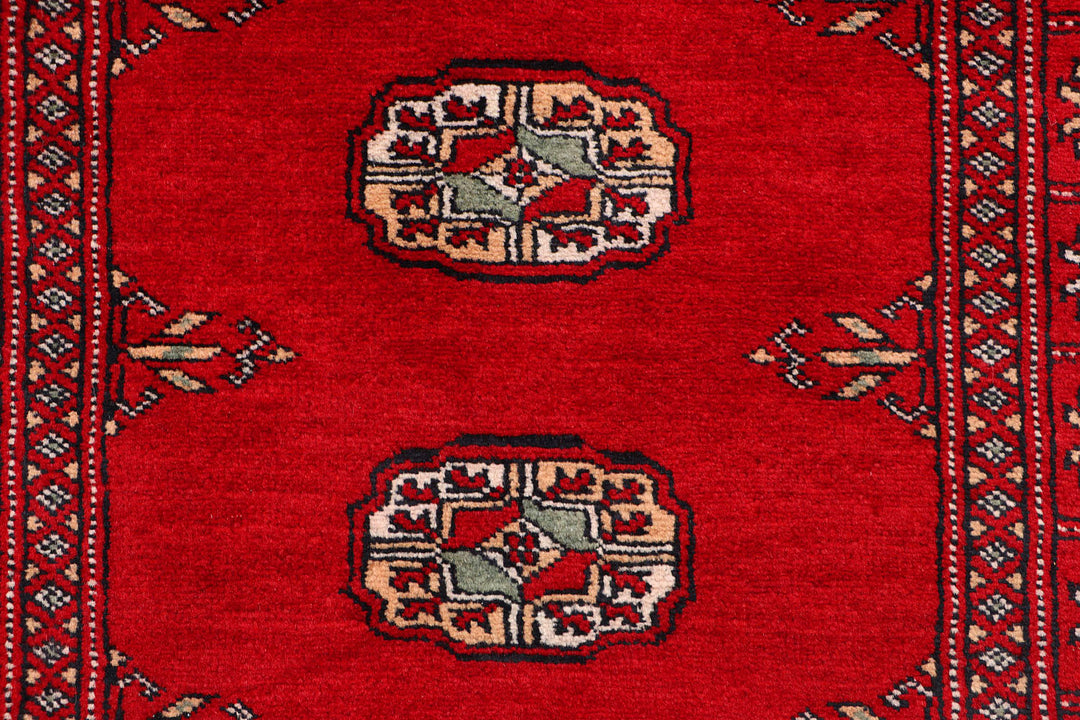 Red Bokhara 2'  6" x 9'  8" - No. QA57770