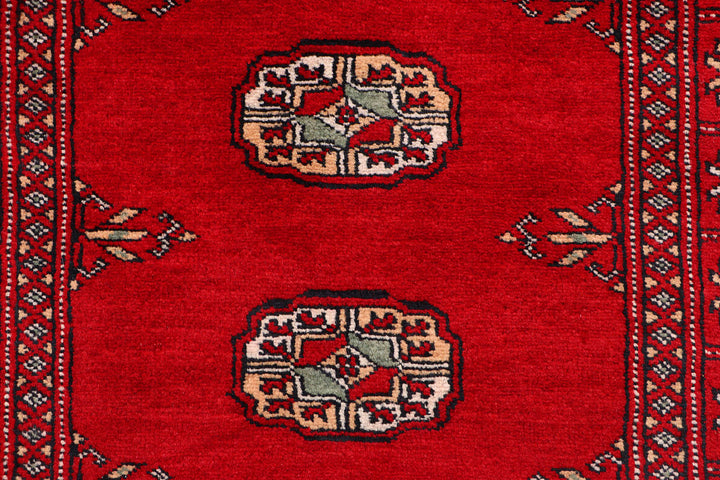 Red Bokhara 2'  6" x 9'  8" - No. QA57770