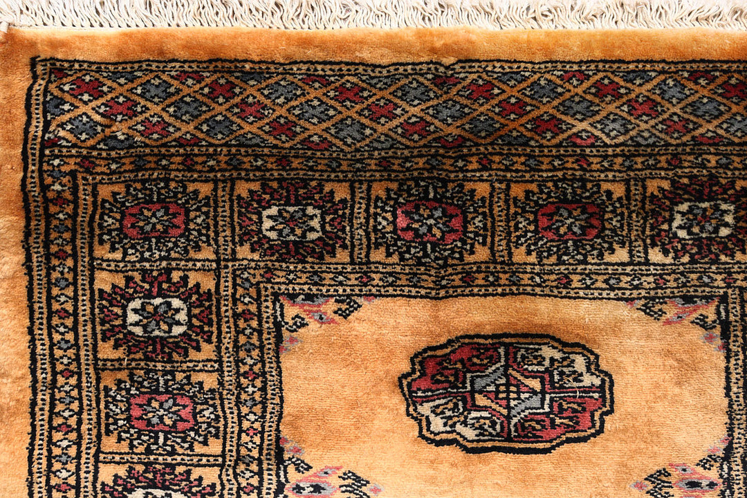 Sandy Brown Bokhara 2'  7" x 9' " - No. QA44112