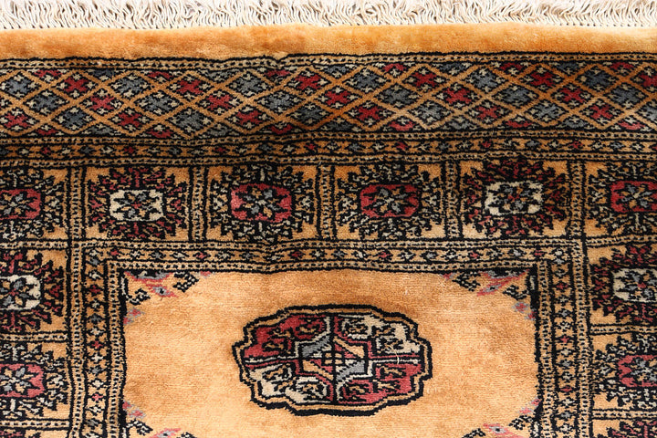 Sandy Brown Bokhara 2'  7" x 9' " - No. QA44112