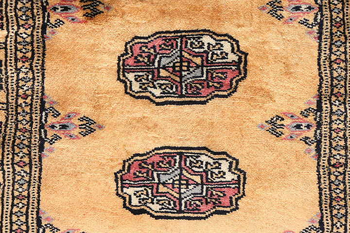 Sandy Brown Bokhara 2'  7" x 9' " - No. QA44112