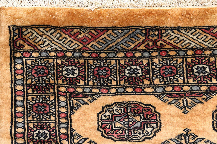 Sandy Brown Bokhara 2'  7" x 8'  9" - No. QA27670