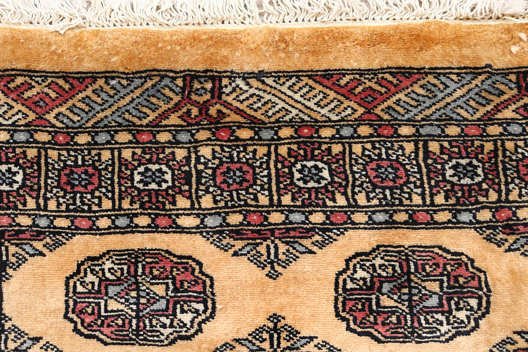 Sandy Brown Bokhara 2'  7" x 8'  9" - No. QA27670