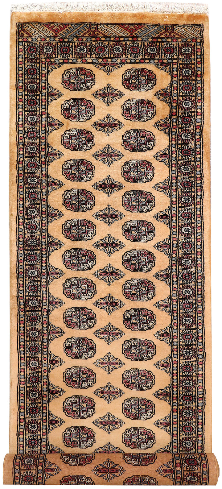 Sandy Brown Bokhara 2' 7 x 8' 9 - No. 72621