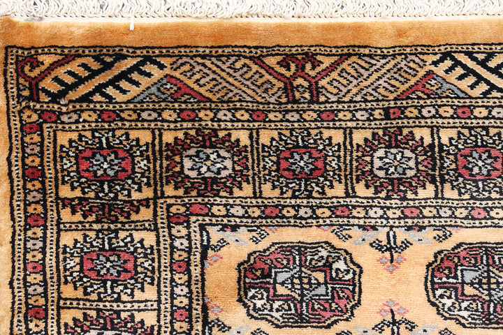 Sandy Brown Bokhara 2'  6" x 11'  2" - No. QA57600