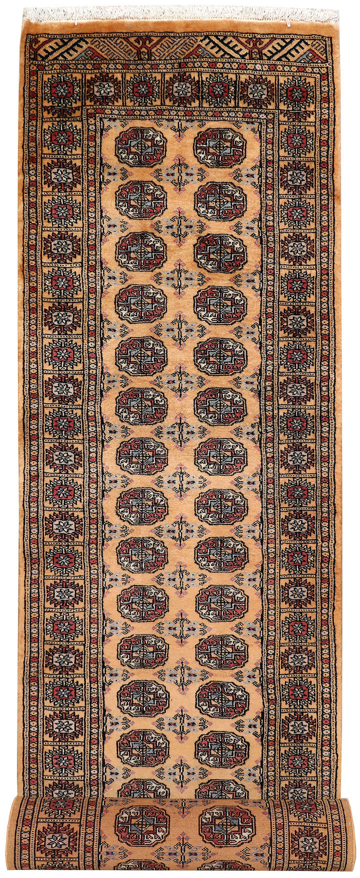 Sandy Brown Bokhara 2' 6 x 11' 2 - No. 72624