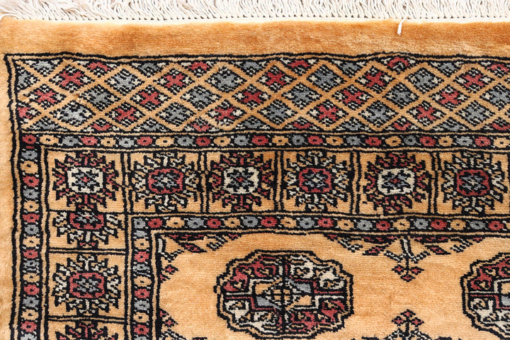 Sandy Brown Bokhara 2'  7" x 10'  7" - No. QA50769