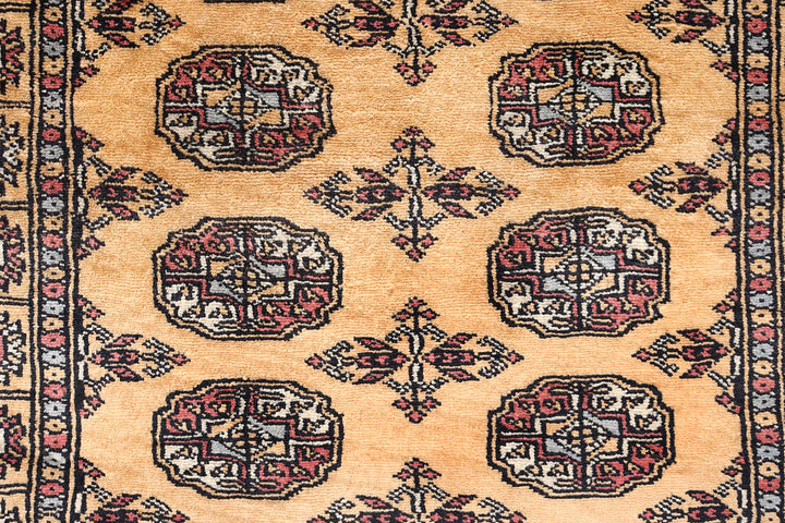 Sandy Brown Bokhara 2'  7" x 10'  7" - No. QA50769