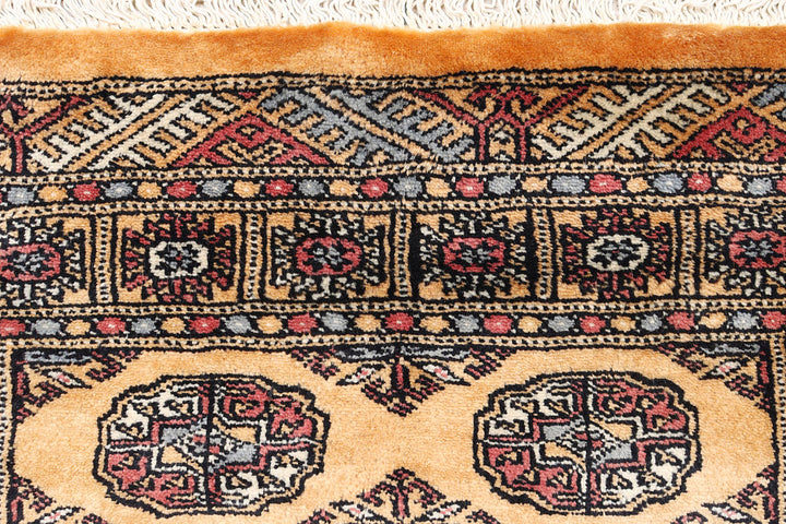 Sandy Brown Bokhara 2'  7" x 10'  9" - No. QA14982