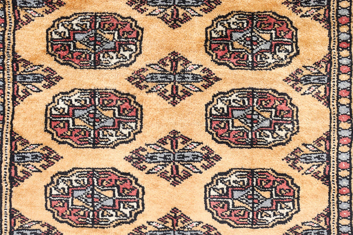 Sandy Brown Bokhara 2'  7" x 10'  9" - No. QA14982