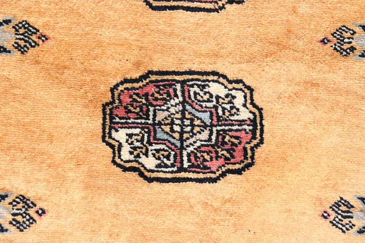 Sandy Brown Bokhara 2'  7" x 12'  5" - No. QA53514