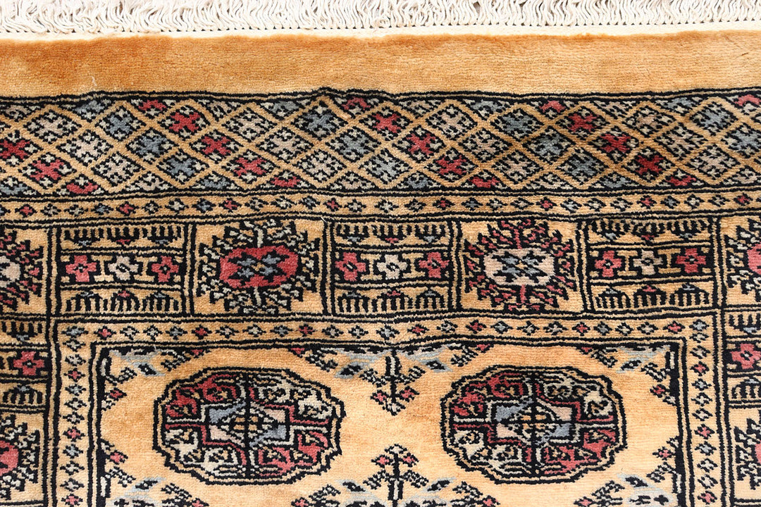 Sandy Brown Bokhara 2'  7" x 10'  9" - No. QA60186