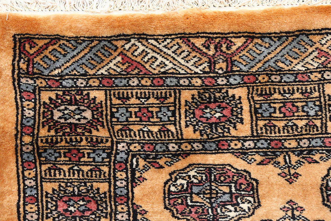 Sandy Brown Bokhara 2'  8" x 11'  6" - No. QA76835