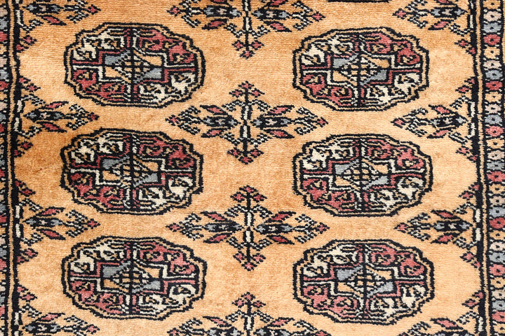 Sandy Brown Bokhara 2'  8" x 11'  6" - No. QA76835