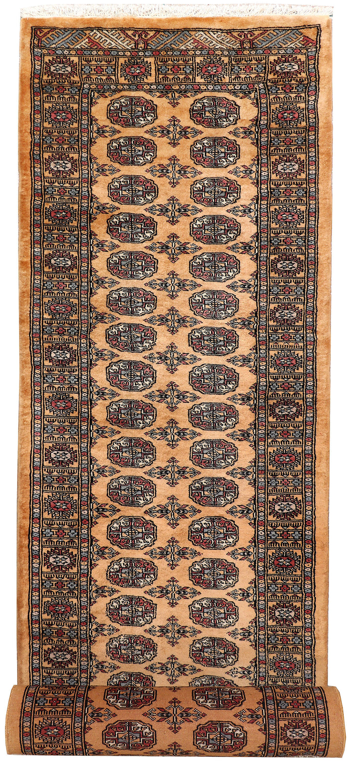 Sandy Brown Bokhara 2'  8" x 11'  6" - No. QA76835