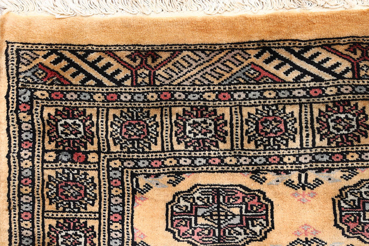 Sandy Brown Bokhara 2'  7" x 11'  10" - No. QA42155