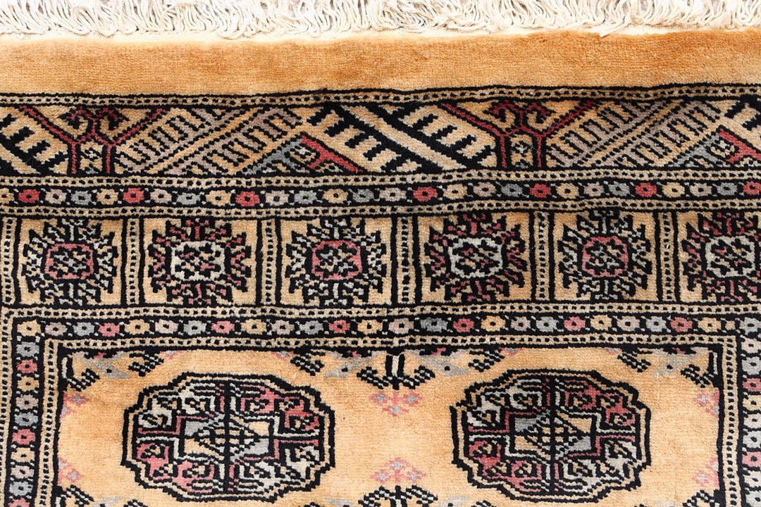 Sandy Brown Bokhara 2'  7" x 11'  10" - No. QA42155