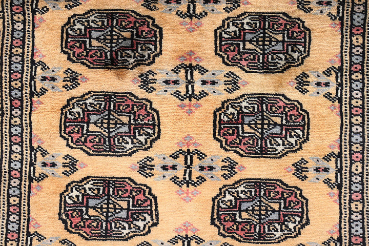 Sandy Brown Bokhara 2'  7" x 11'  10" - No. QA42155