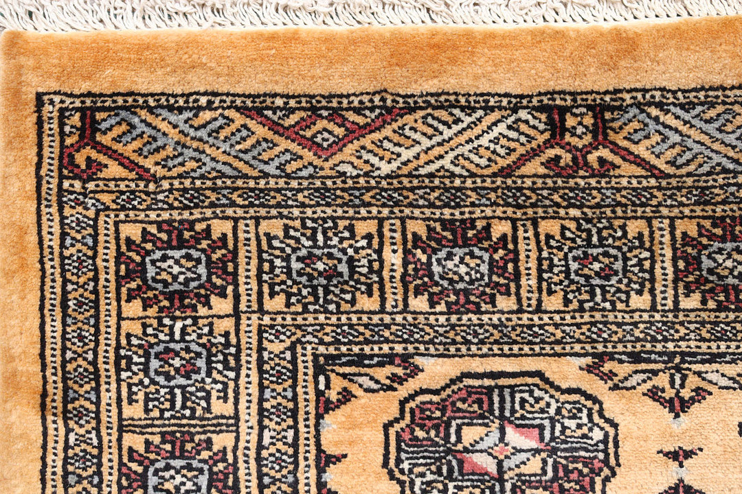 Sandy Brown Bokhara 2'  7" x 10'  6" - No. QA16671