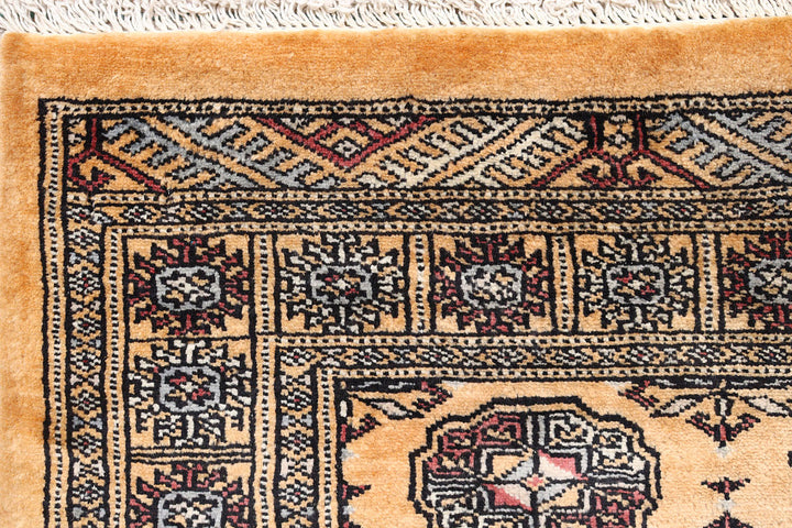 Sandy Brown Bokhara 2'  7" x 10'  6" - No. QA16671