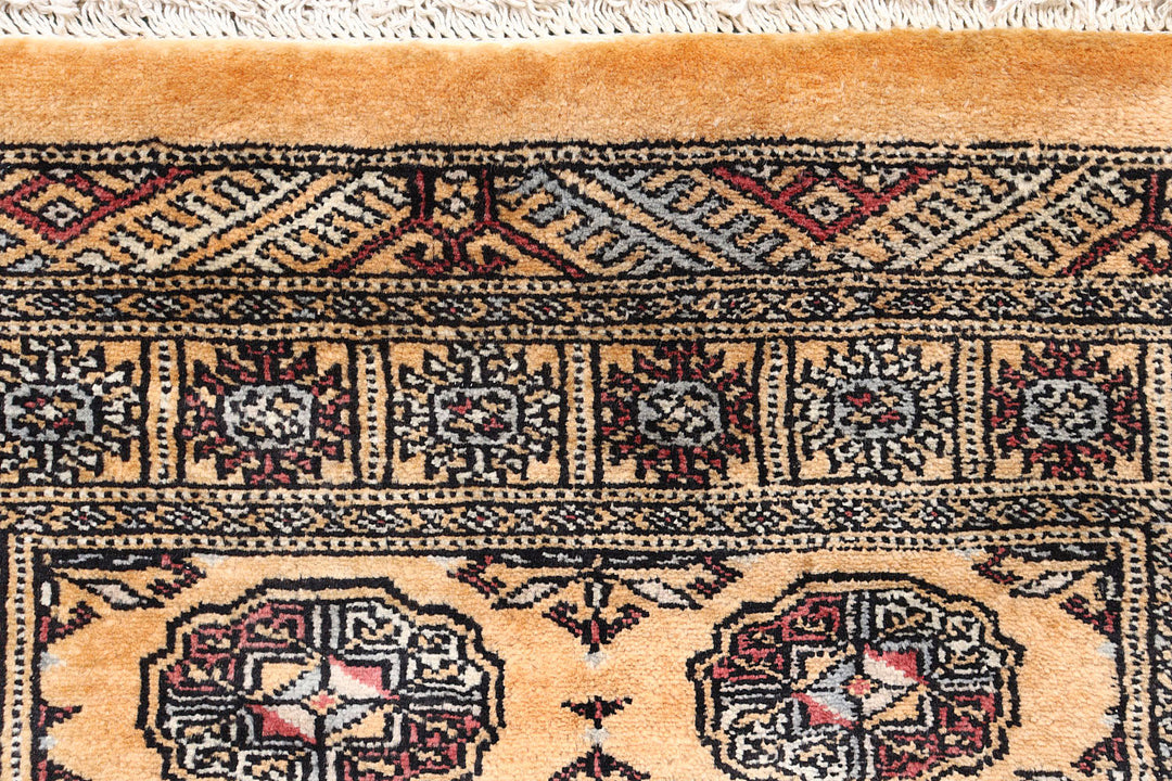 Sandy Brown Bokhara 2'  7" x 10'  6" - No. QA16671