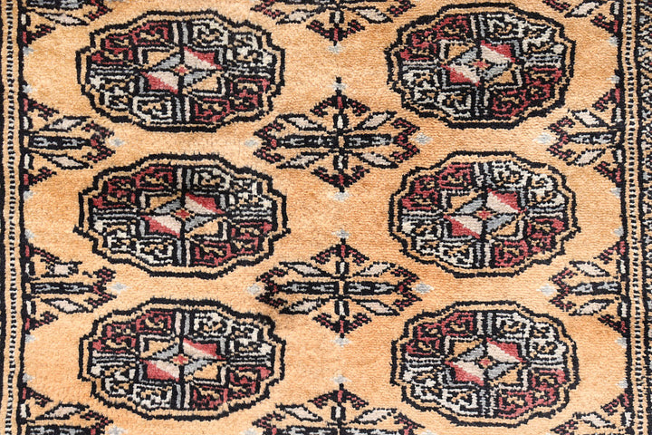 Sandy Brown Bokhara 2' 7 x 10' 6 - No. 72640