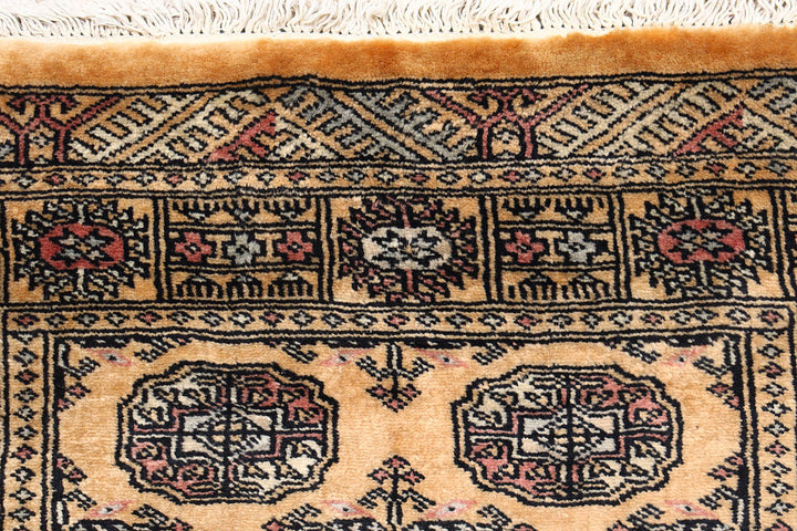 Sandy Brown Bokhara 2'  7" x 11'  4" - No. QA18080