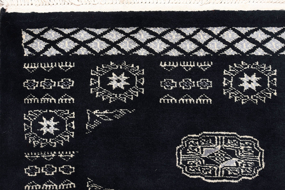 Black Bokhara 2' 7 x 19' 5 - No. 72651