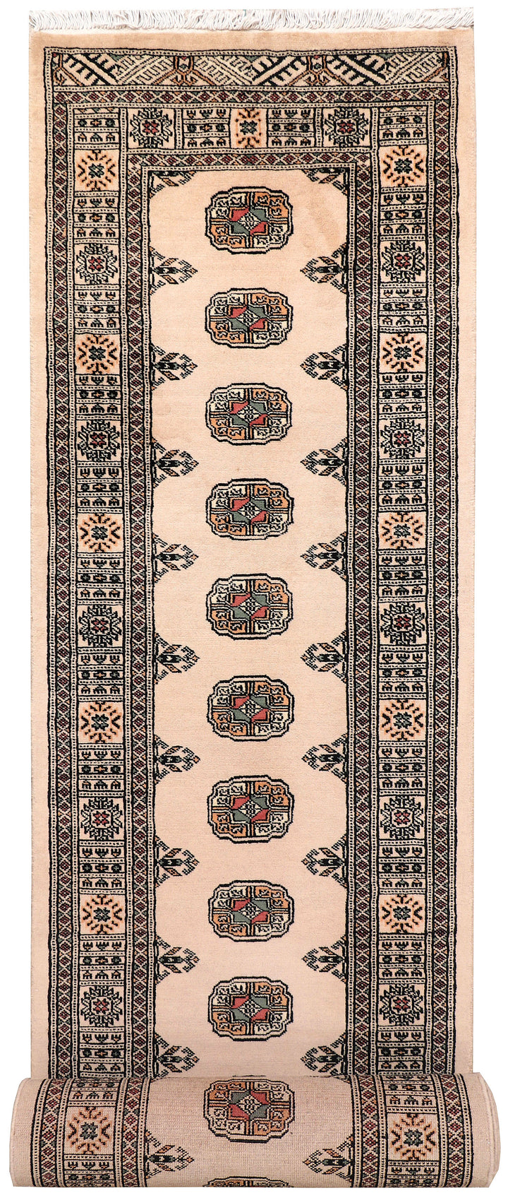 Bisque Bokhara 2'  6" x 13'  11" - No. QA56170