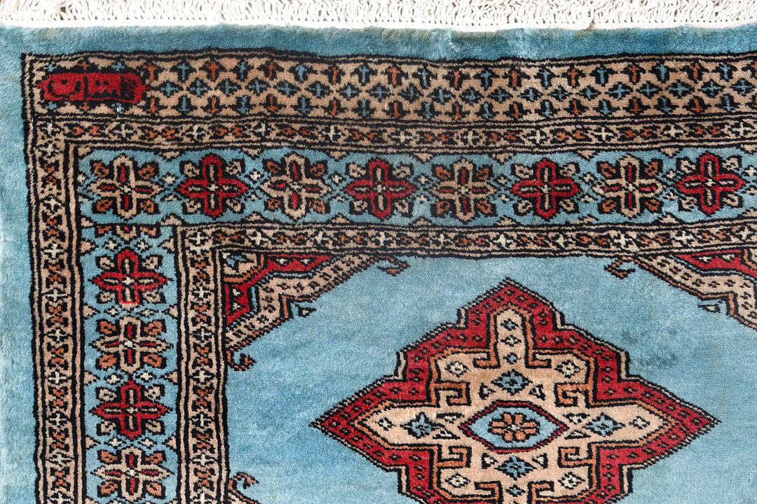 Light Sky Blue Jaldar 2'  7" x 9'  11" - No. QA35812