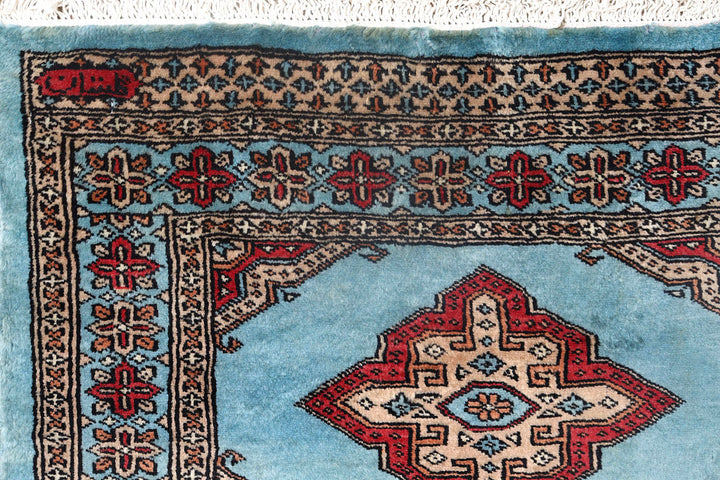 Light Sky Blue Jaldar 2'  7" x 9'  11" - No. QA35812