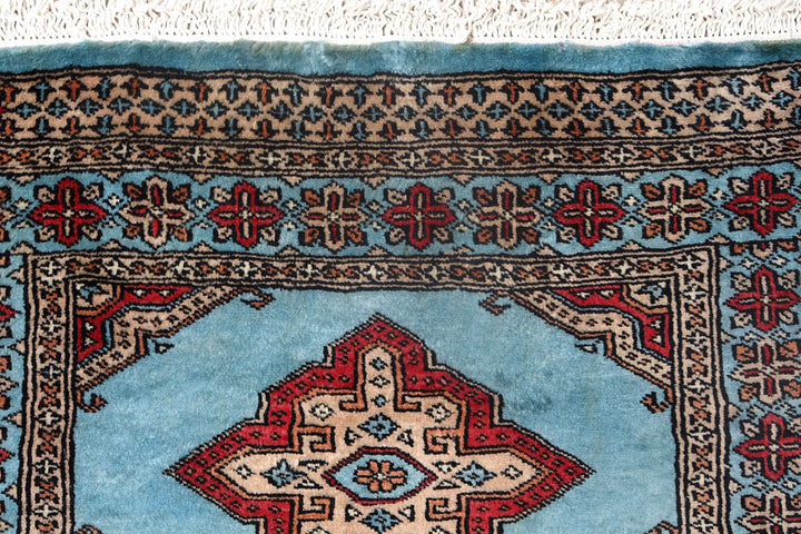 Light Sky Blue Jaldar 2'  7" x 9'  11" - No. QA35812