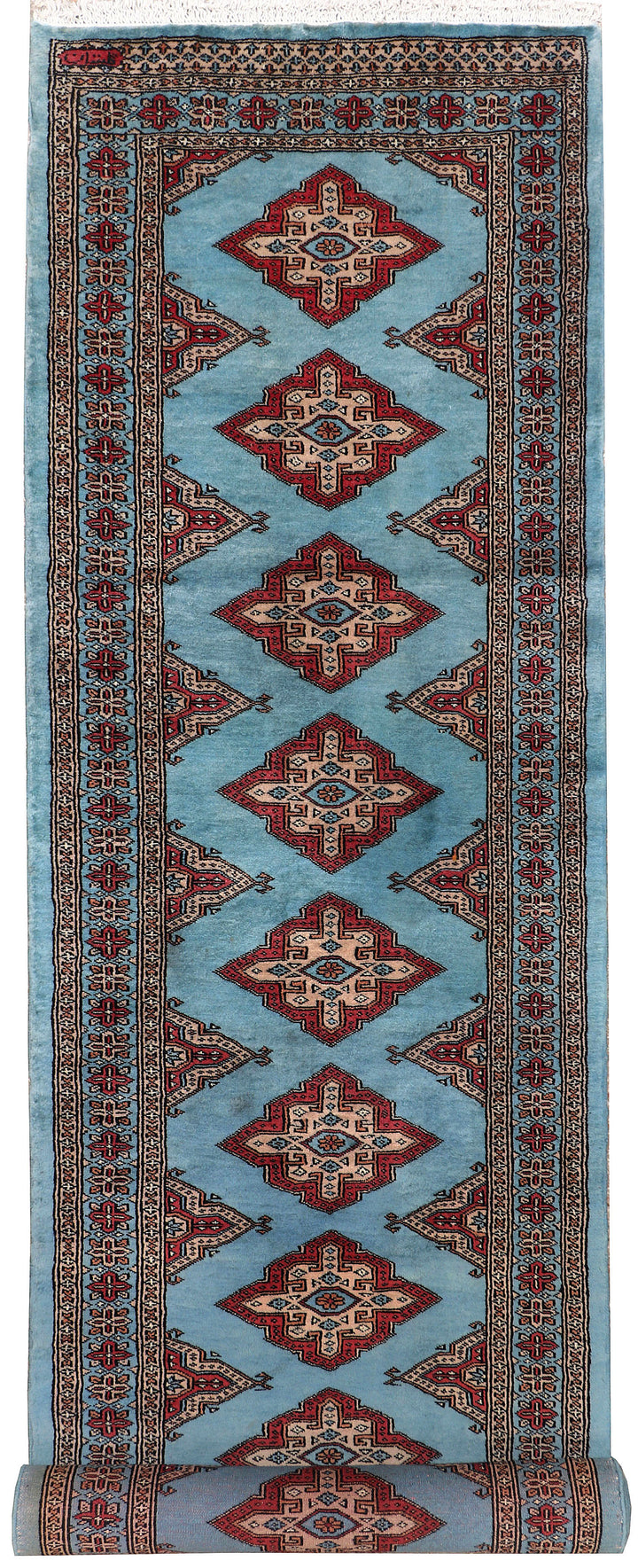 Light Sky Blue Jaldar 2'  7" x 9'  11" - No. QA35812