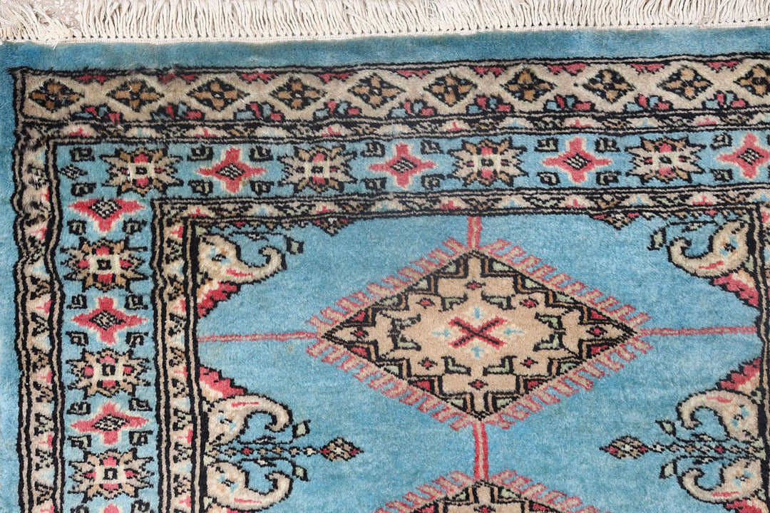 Light Sky Blue Jaldar 2'  7" x 10'  5" - No. QA44223