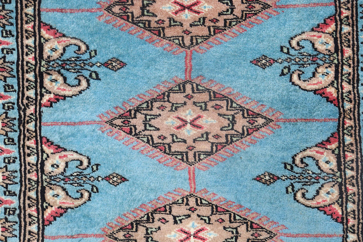 Light Sky Blue Jaldar 2'  7" x 10'  5" - No. QA44223