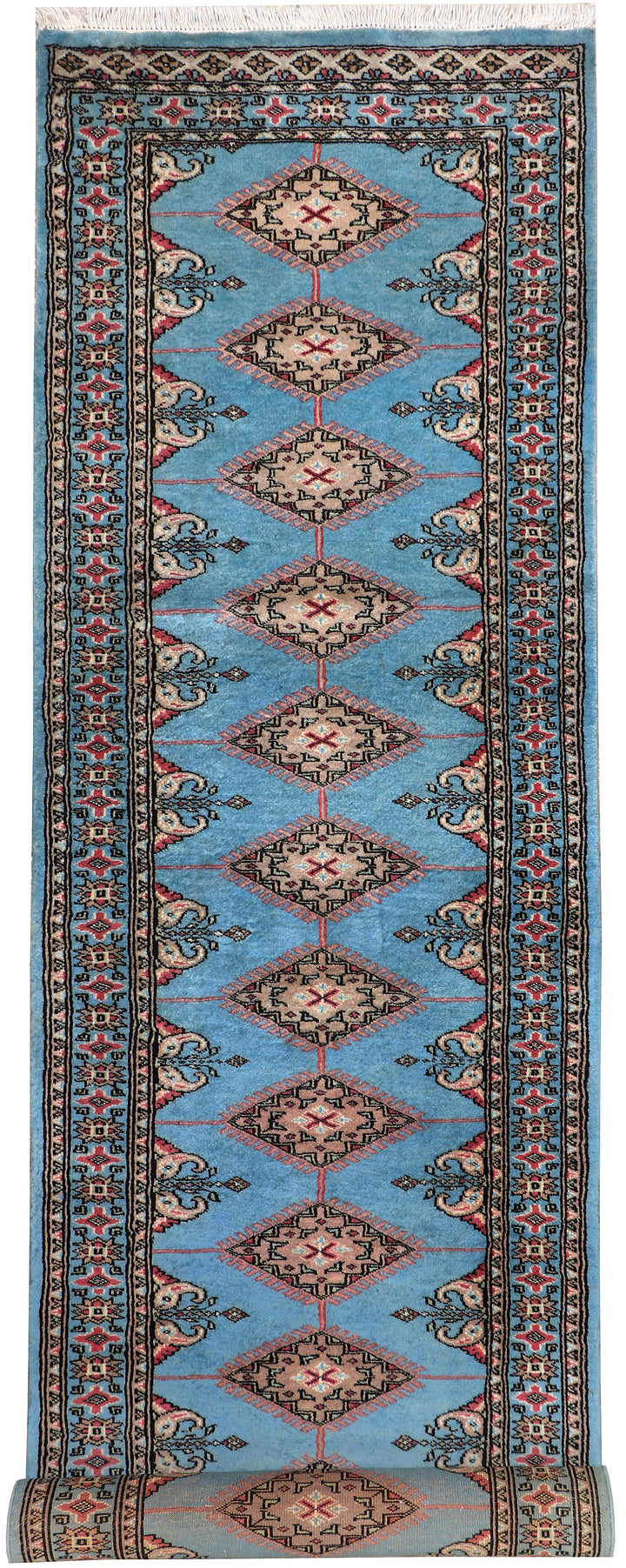 Light Sky Blue Jaldar 2'  7" x 10'  5" - No. QA44223