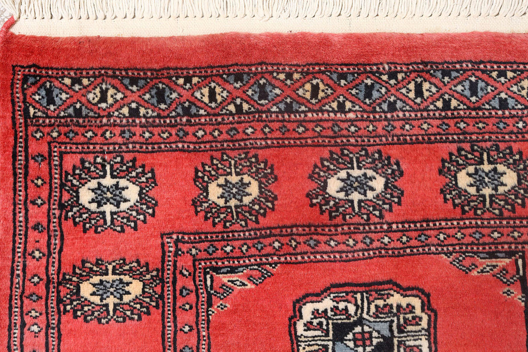 Indian Red Bokhara 2'  7" x 10' " - No. QA73752