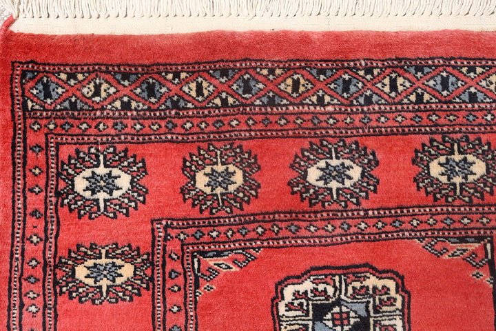 Indian Red Bokhara 2'  7" x 10' " - No. QA73752