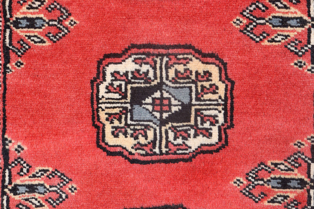 Indian Red Bokhara 2'  7" x 10' " - No. QA73752