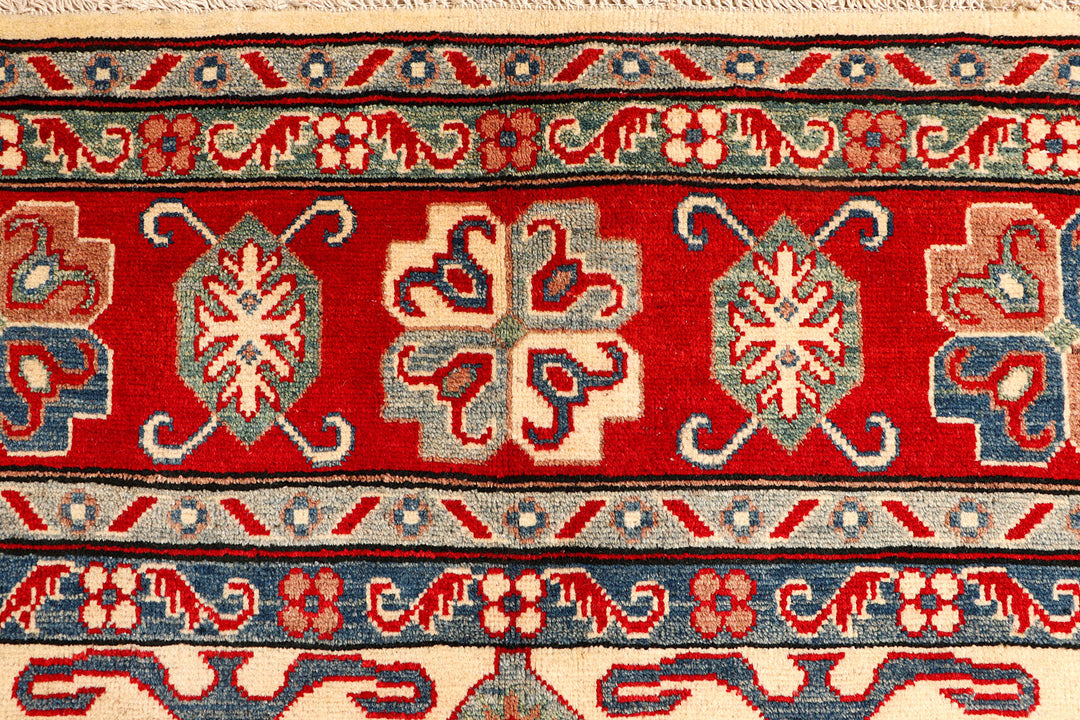 Blanched Almond Kazak 6'  8" x 9'  8" - No. QA91812