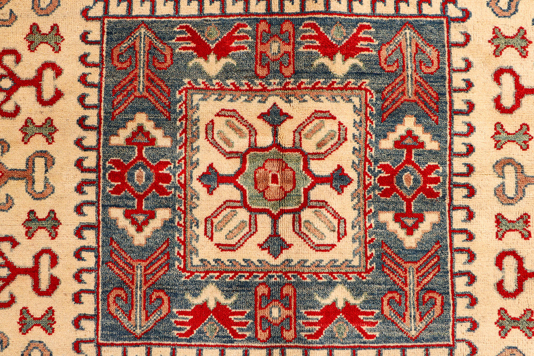 Blanched Almond Kazak 6'  8" x 9'  8" - No. QA91812