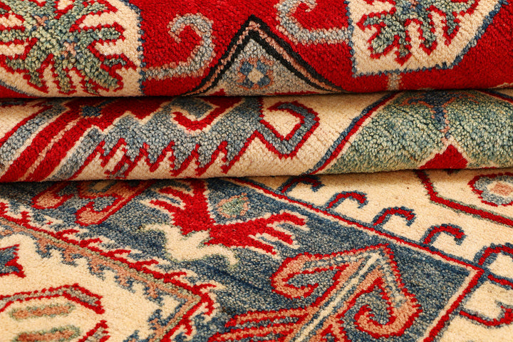 Blanched Almond Kazak 6'  8" x 9'  8" - No. QA91812