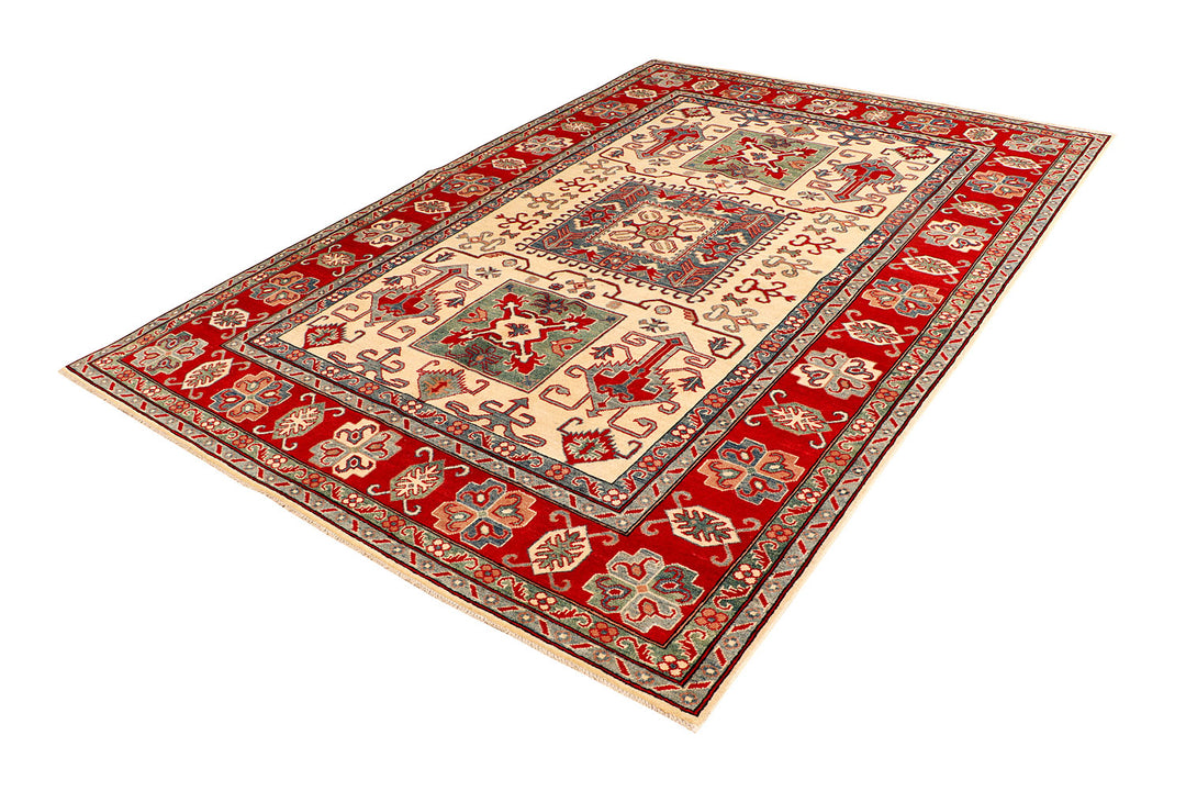 Blanched Almond Kazak 6'  8" x 9'  8" - No. QA91812