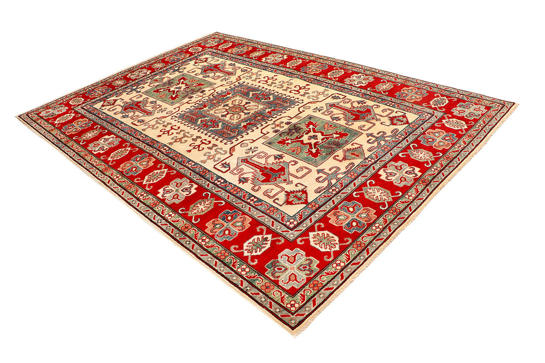 Blanched Almond Kazak 6'  8" x 9'  8" - No. QA91812