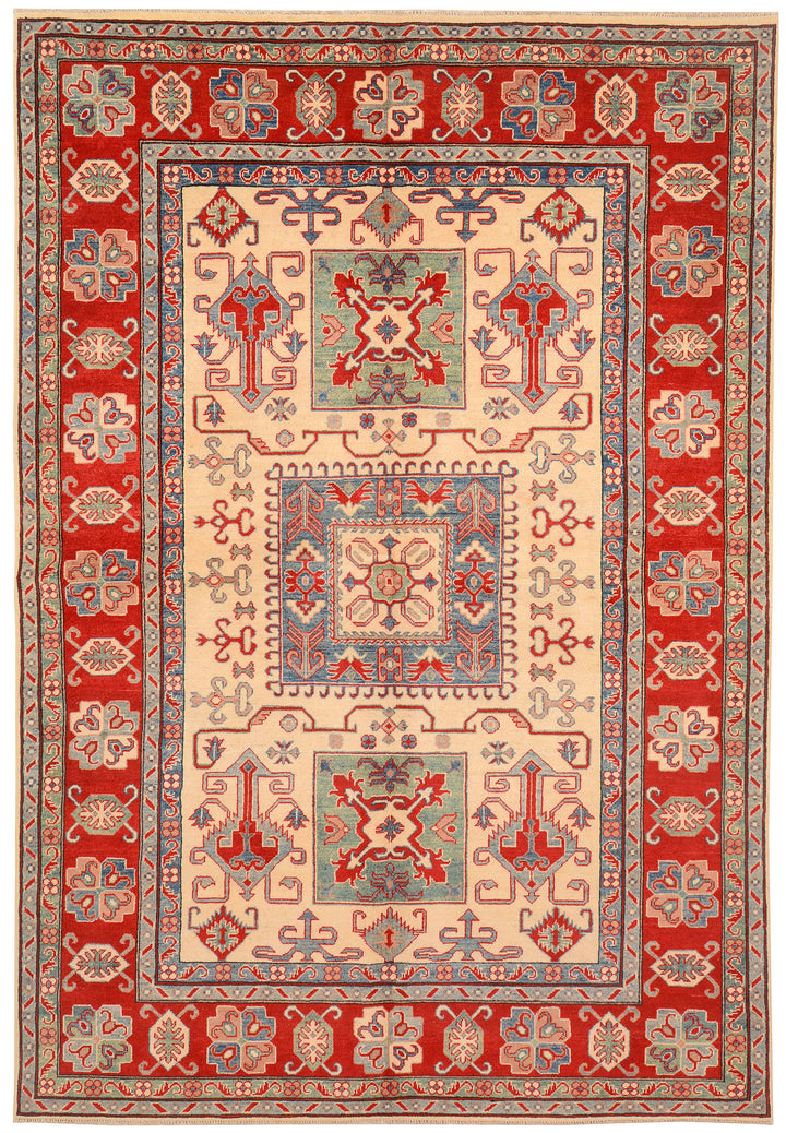 Blanched Almond Kazak 6'  8" x 9'  8" - No. QA91812