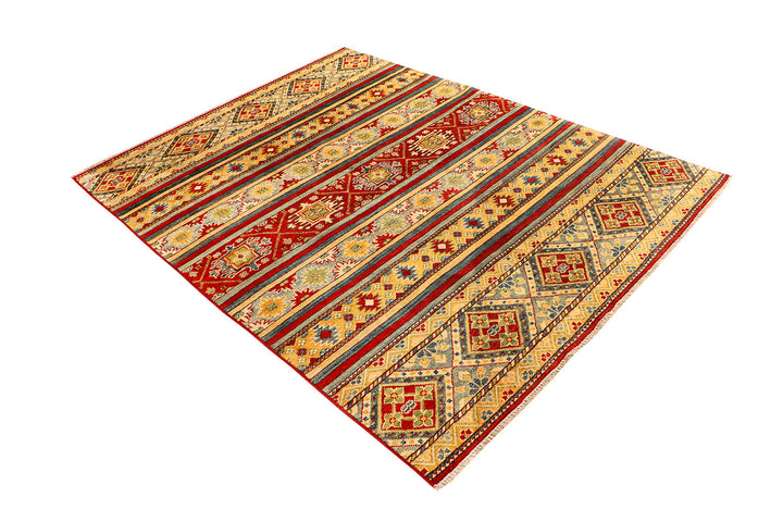 Multi Colored Kazak 5'  1" x 6'  10" - No. QA23610