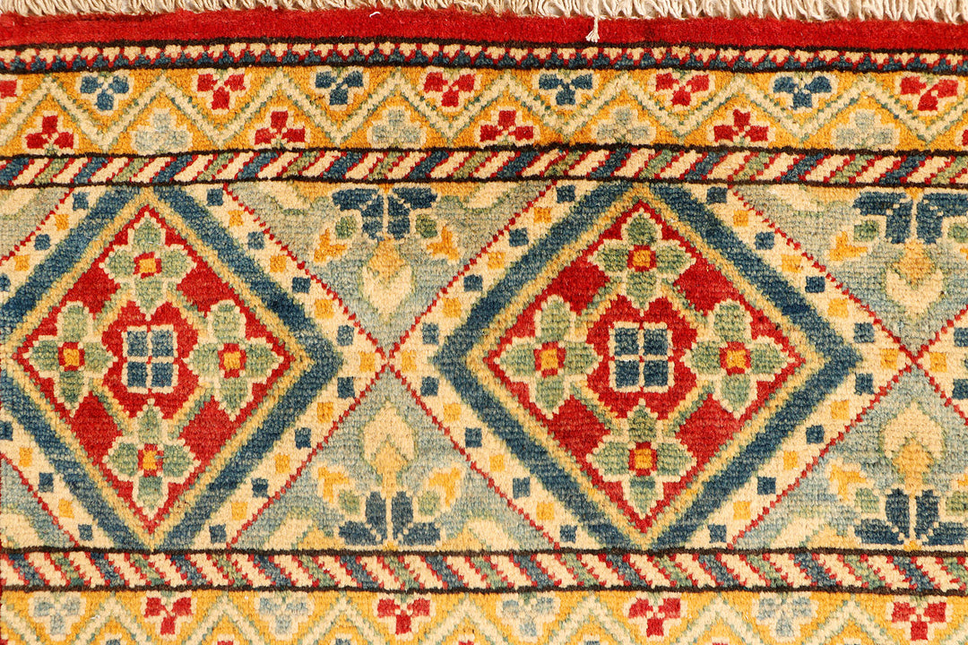 Multi Colored Kazak 4'  10" x 7' " - No. QA45123