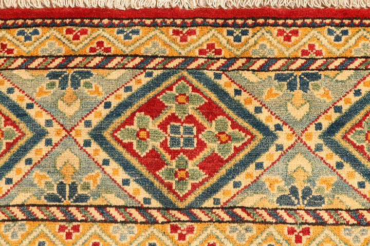 Multi Colored Kazak 4'  10" x 7' " - No. QA45123
